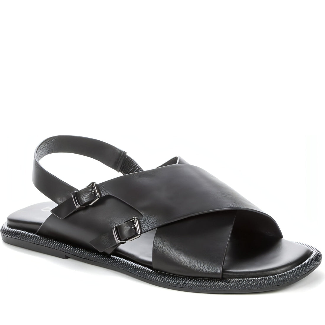 BETSY womens black casual open sandals | Vilbury London