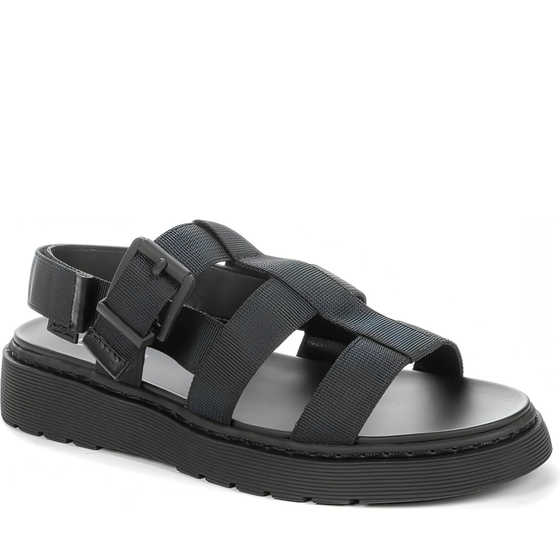 BETSY womens black casual open sandals | Vilbury London