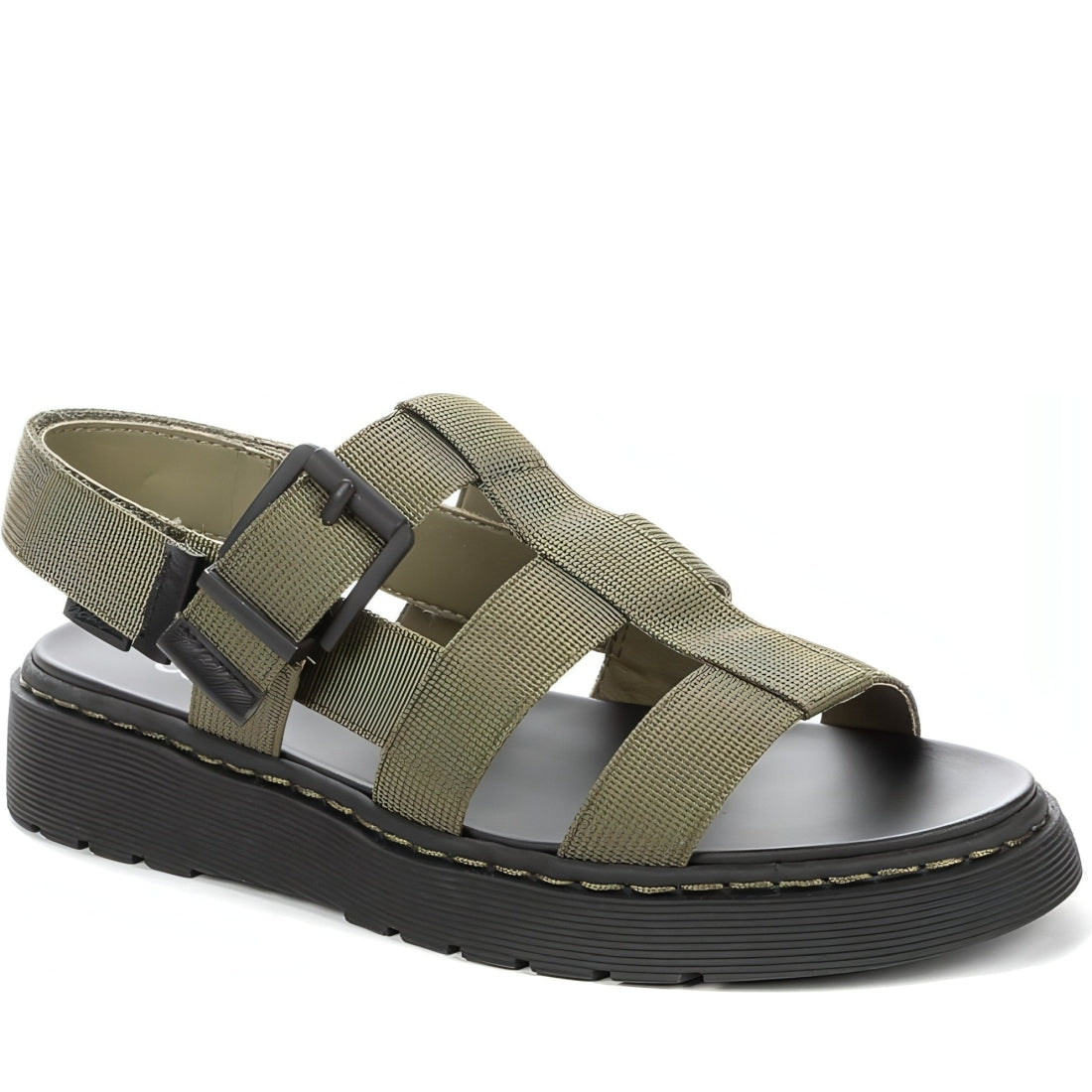 BETSY womens green casual open sandals | Vilbury London