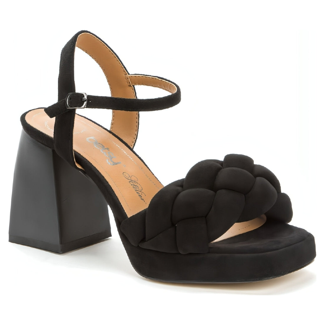 BETSY womens black elegant open sandals | Vilbury London