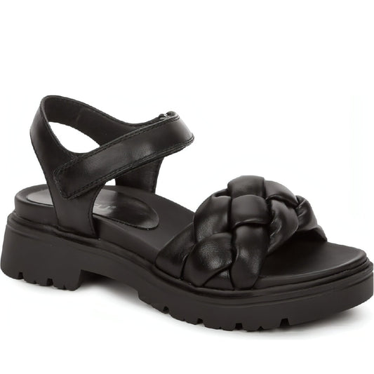 BETSY girls black casual open sandals | Vilbury London