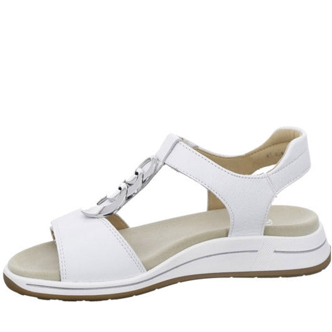 Ara Womens White osaka sandals | Vilbury London