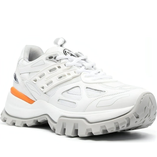 AXEL ARIGATO womens white, orange marathon r-tic shoe | Vilbury London