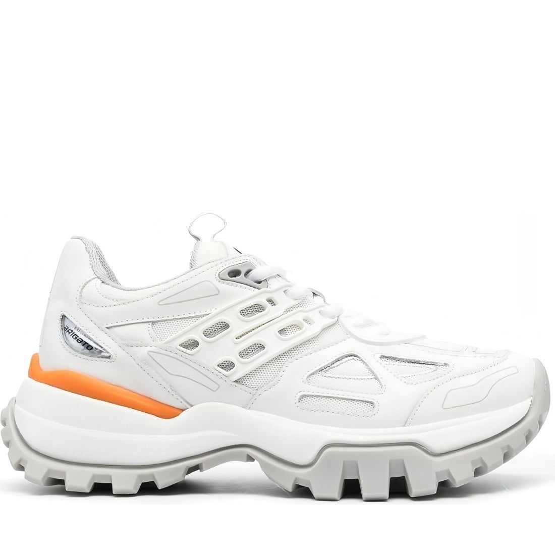 AXEL ARIGATO womens white, orange marathon r-tic shoe | Vilbury London