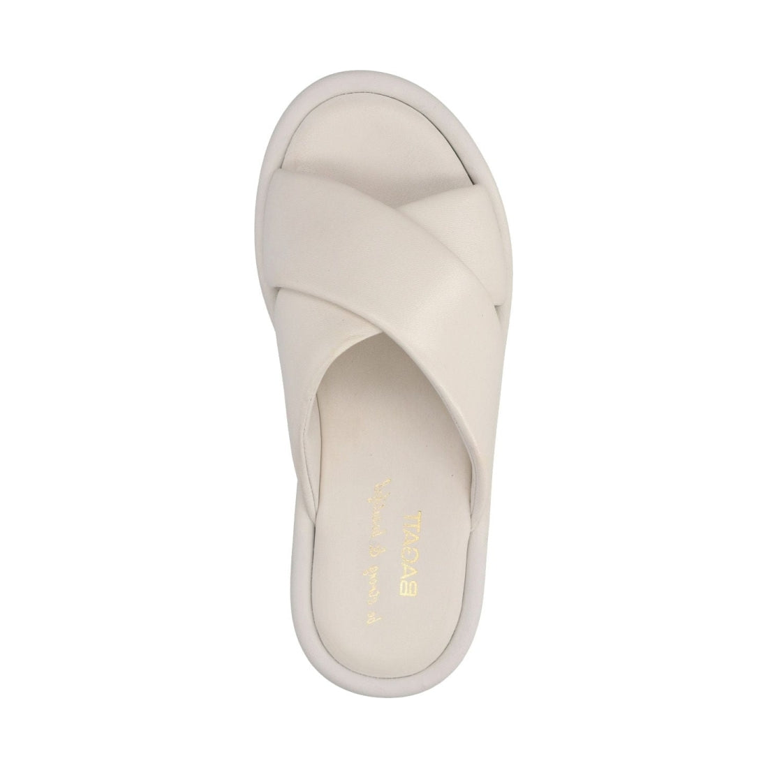 BAGATT womens white hanoi slippers | Vilbury London