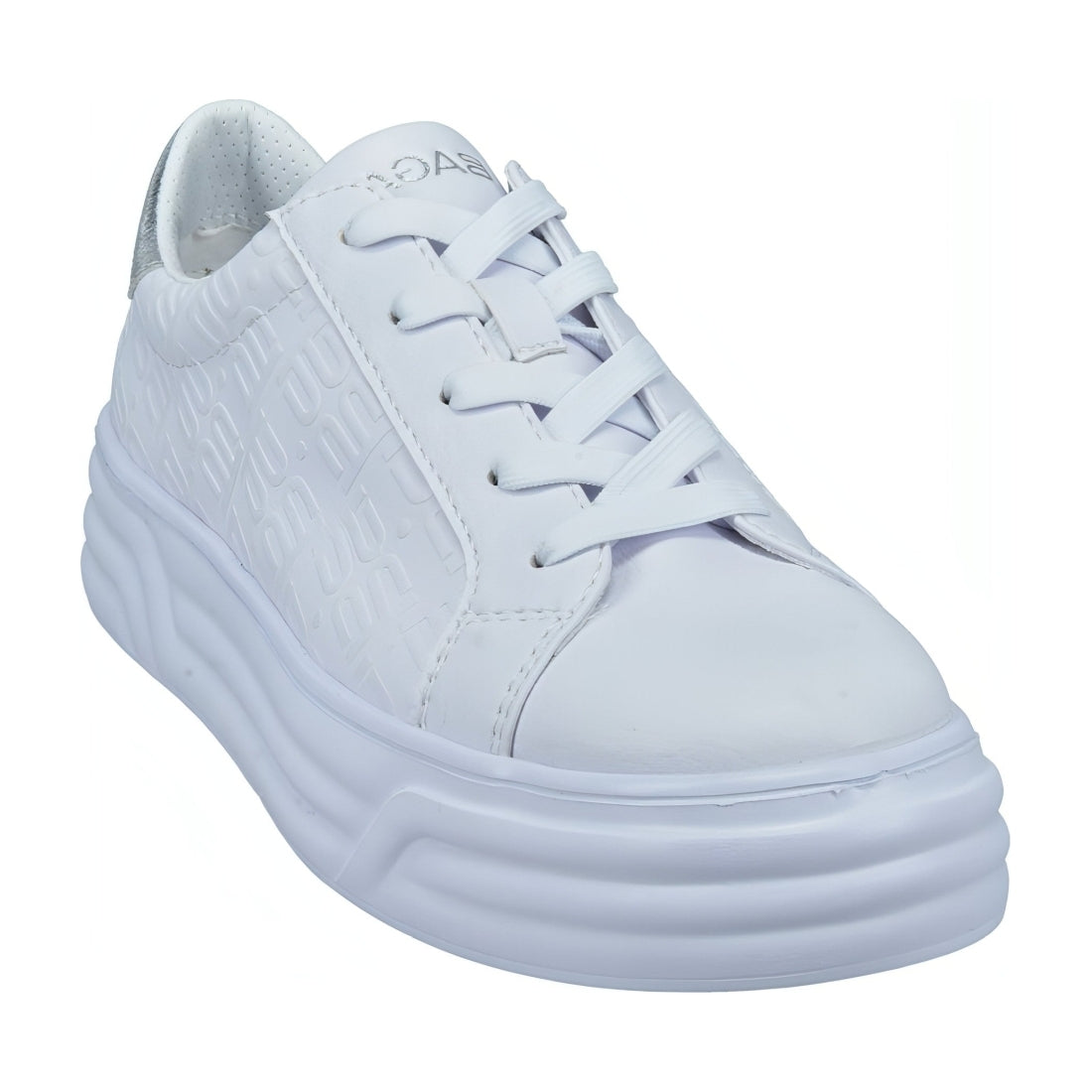 BAGATT womens silver blu sport shoe | Vilbury London