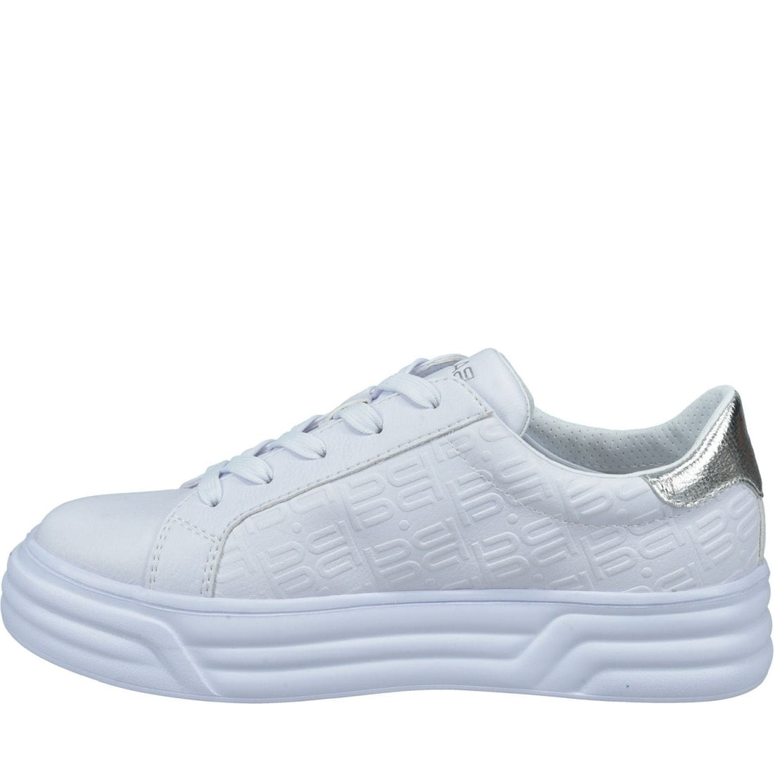 BAGATT womens silver blu sport shoe | Vilbury London