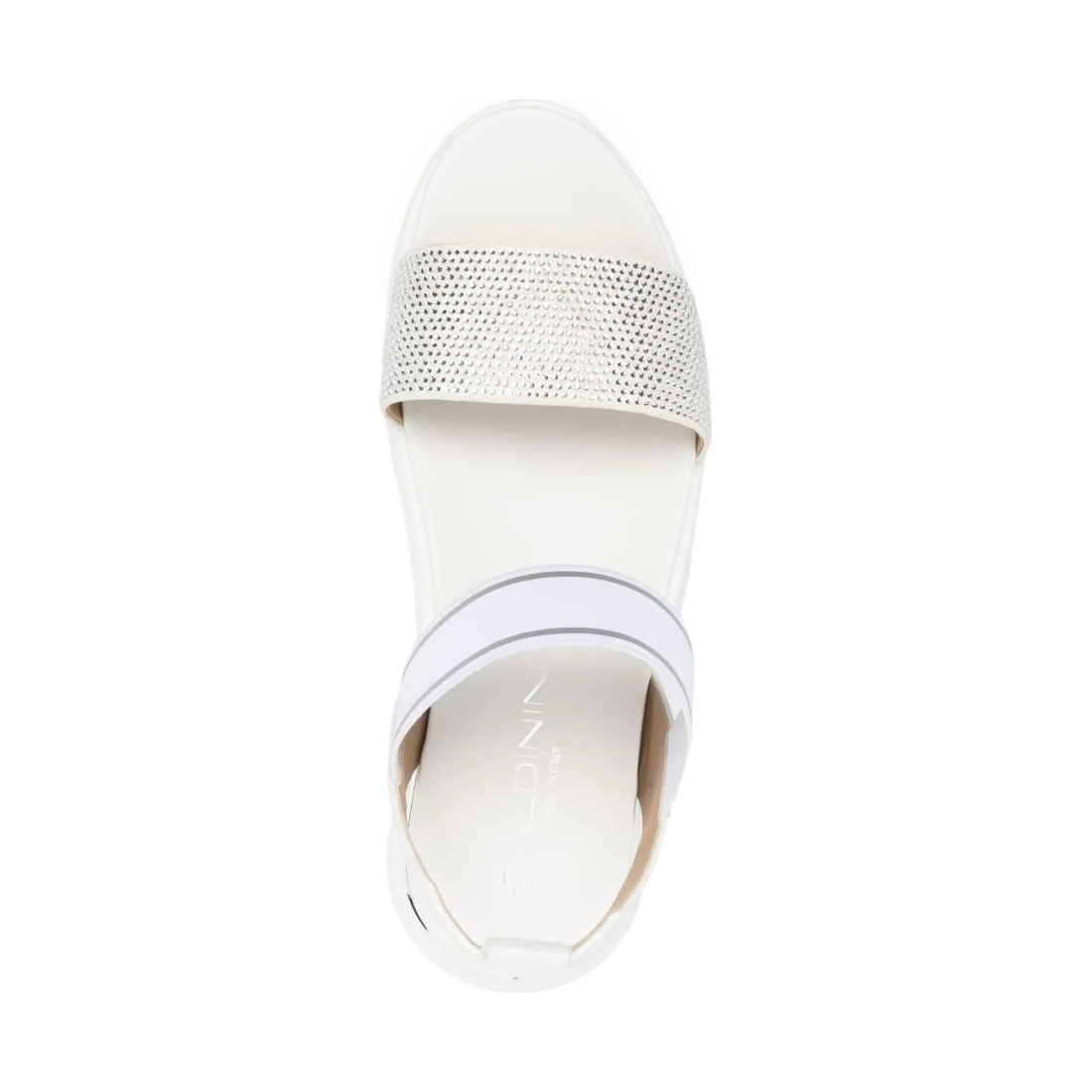 Baldinini womens latte bianco flat woman sandals | Vilbury London