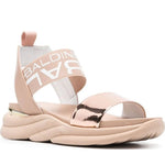 Baldinini womens oro rosa tamarind flat woman sandals | Vilbury London