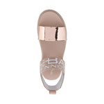 Baldinini womens oro rosa tamarind flat woman sandals | Vilbury London