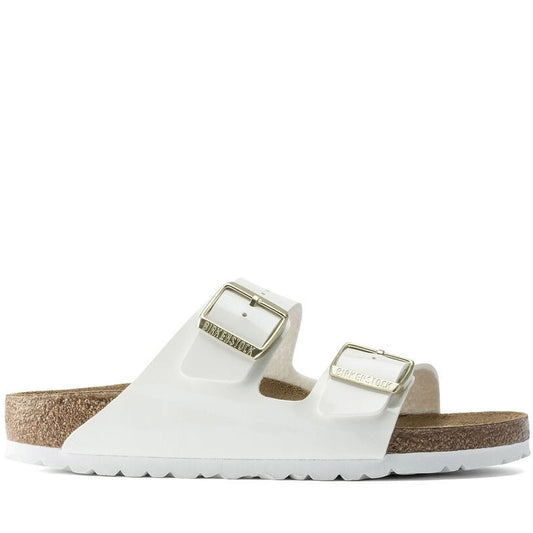 Birkenstock Mens White arizona bs slippers | Vilbury London