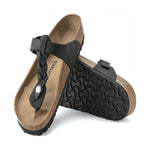 Birkenstock womens black gizeh braided slippers | Vilbury London