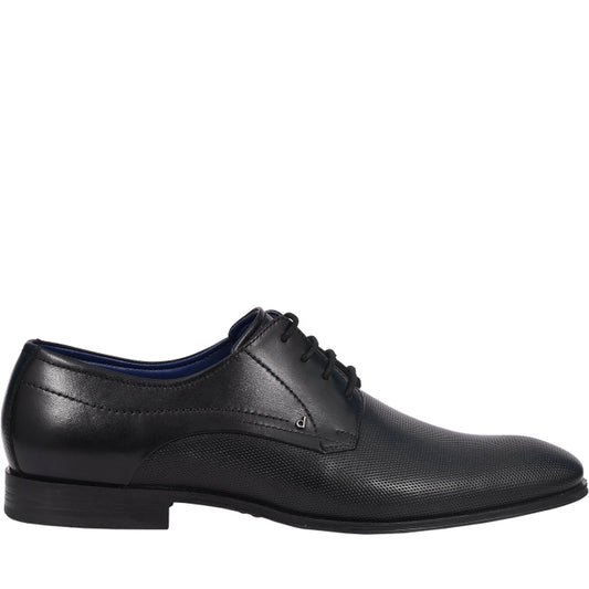 Bugatti Mens Black mattia ii shoes | Vilbury London