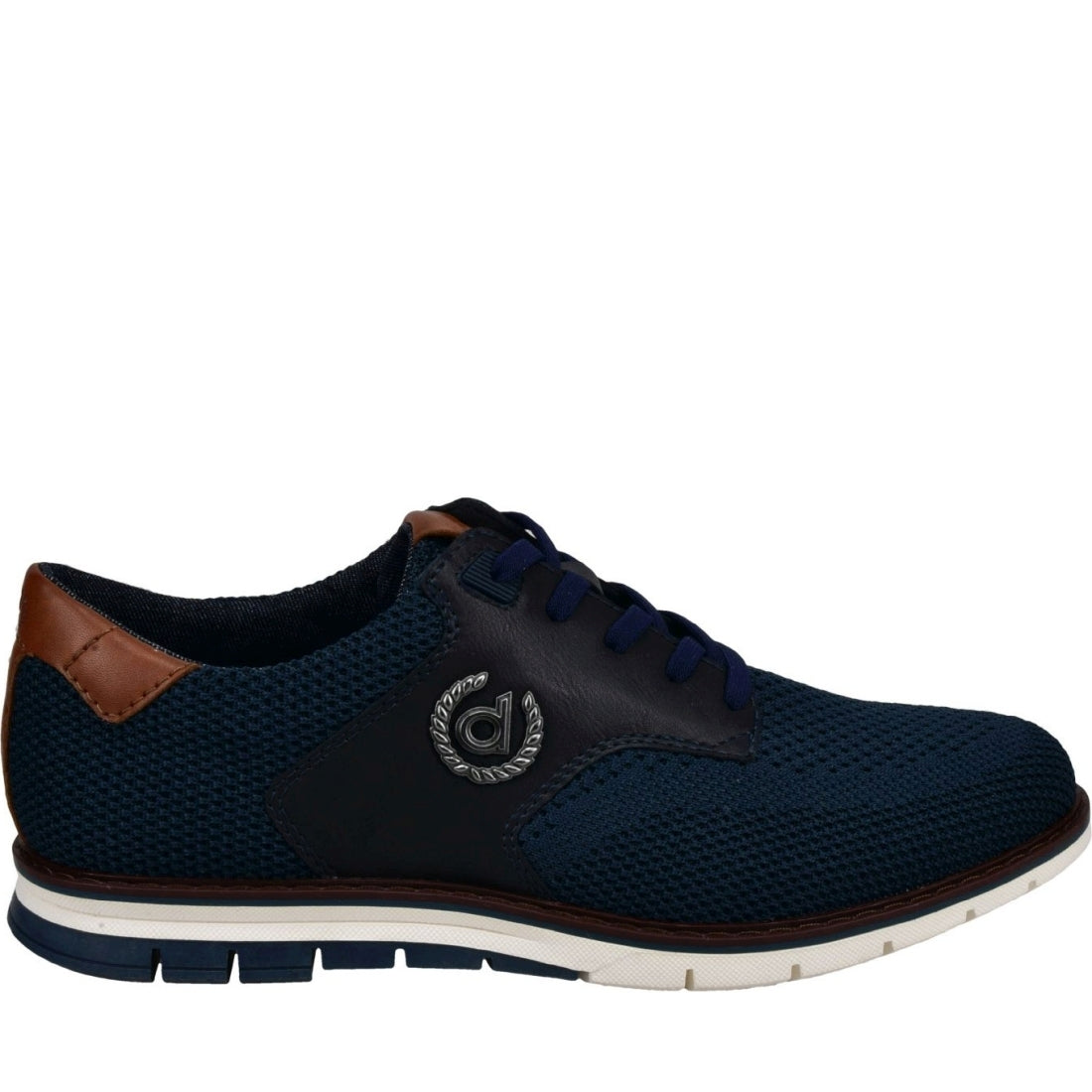 Bugatti mens dark blue sandman sport shoe | Vilbury London