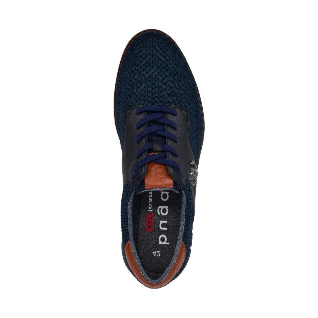 Bugatti mens dark blue sandman sport shoe | Vilbury London