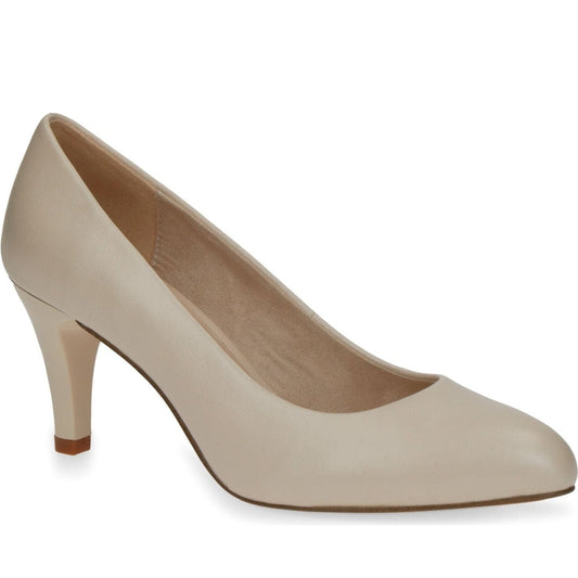 Caprice womens cream perlato elegant closed formal | Vilbury London