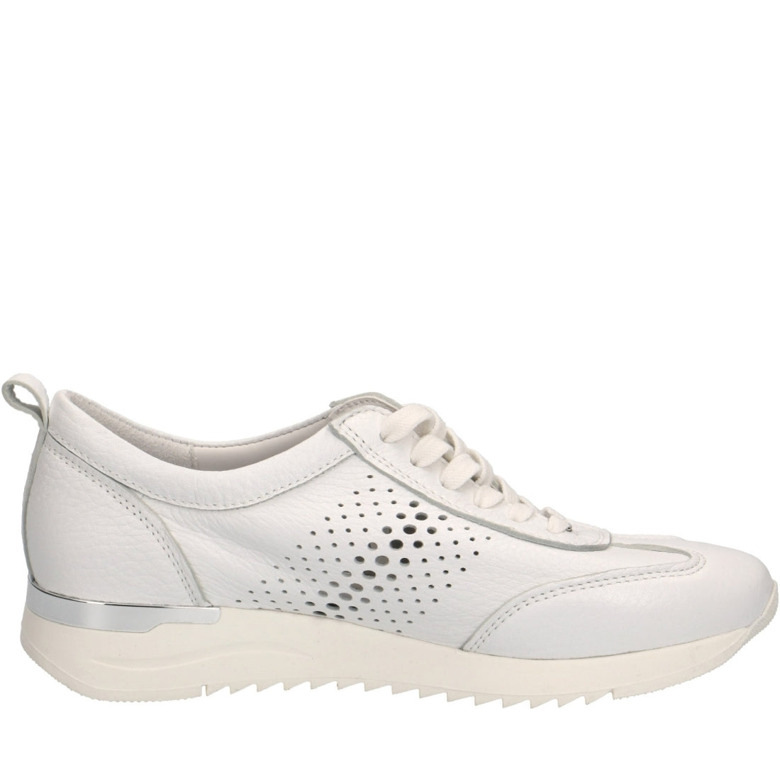 Caprice Womens white casual closed shoes | Vilbury London