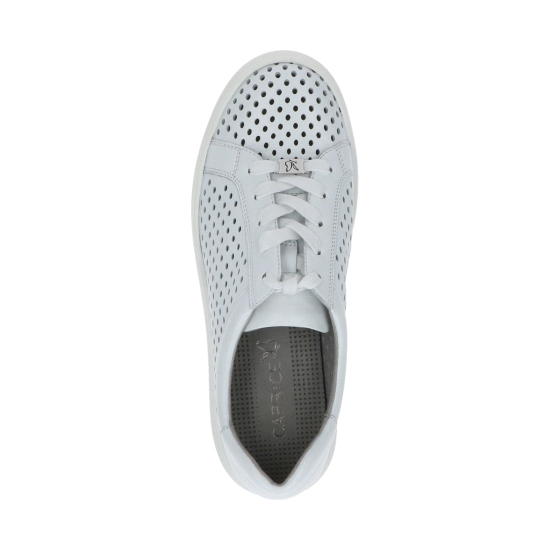 Caprice womens white softnap casual closed sport shoe | Vilbury London