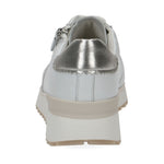 Caprice womens white softnap casual closed sport shoe | Vilbury London