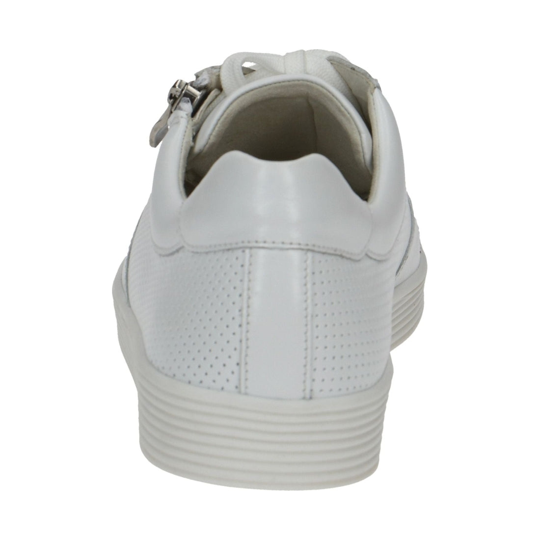 Caprice womens white nappa casual closed sport shoe | Vilbury London