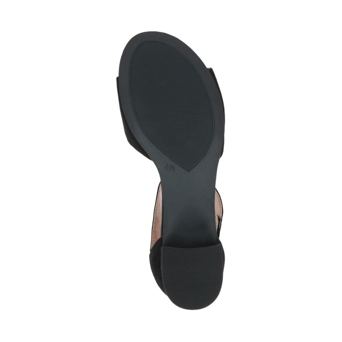 Caprice womens black suede elegant open sandals | Vilbury London