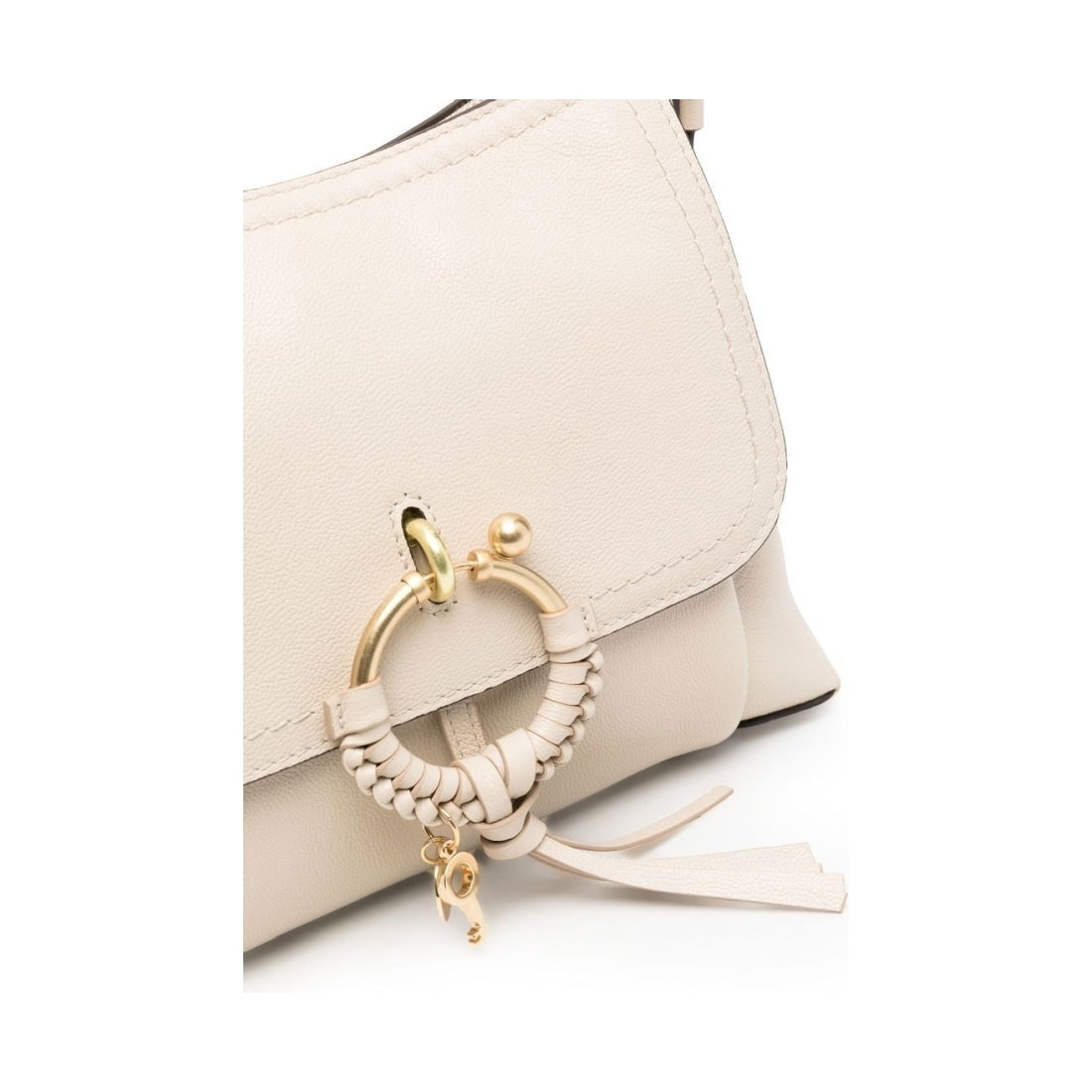 See By Chloe womens cement beige joan shoulder bag | Vilbury London