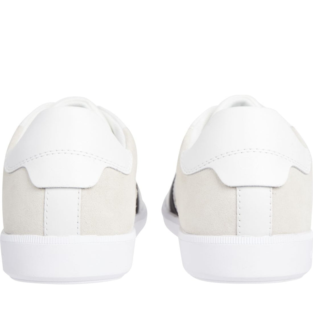 Calvin Klein mens white mix low top lace up mix sport shoe | Vilbury London