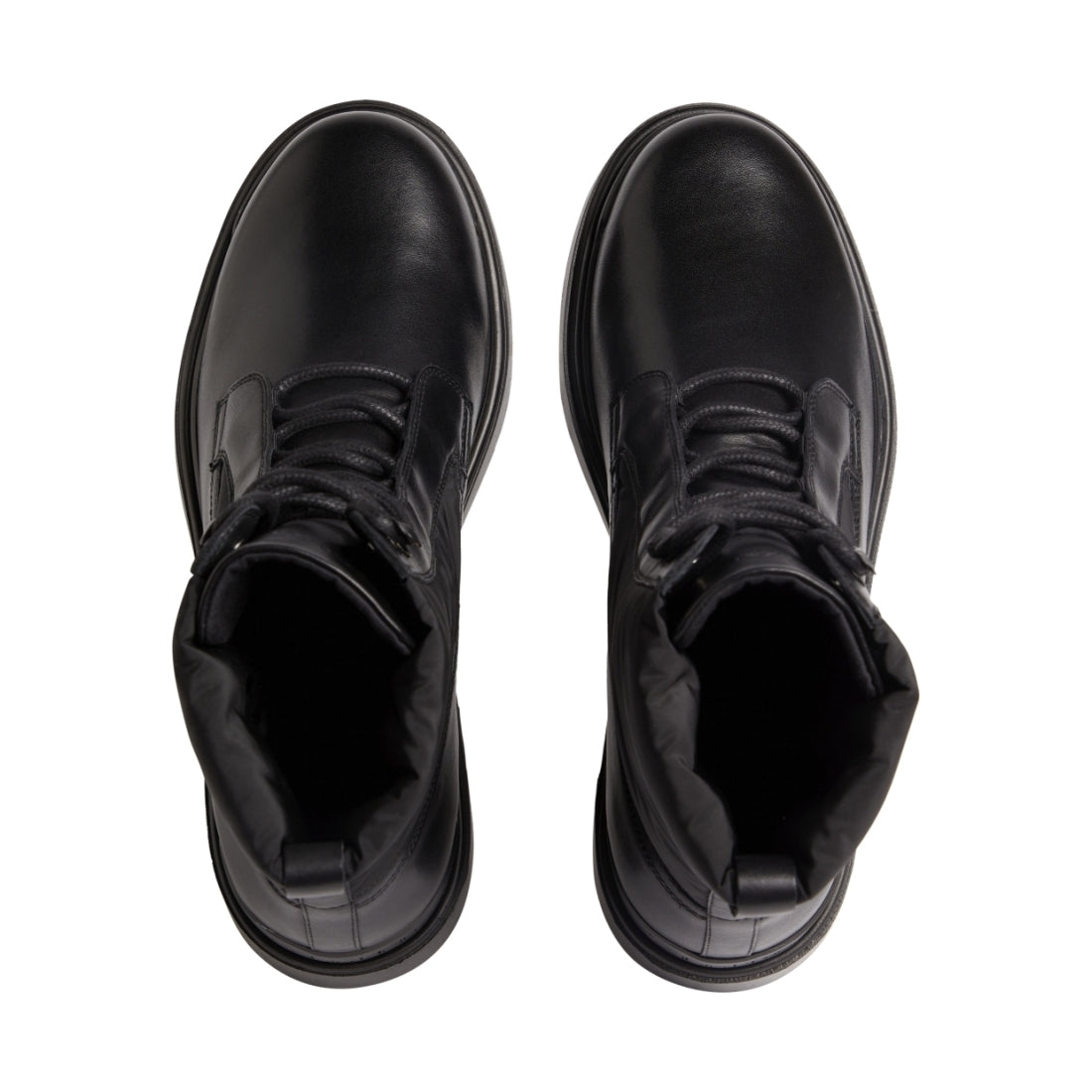 Calvin Klein mens Black lace up boot mix | Vilbury London