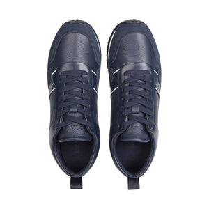 Calvin Klein mens ck navy low top lace up sport shoe | Vilbury London