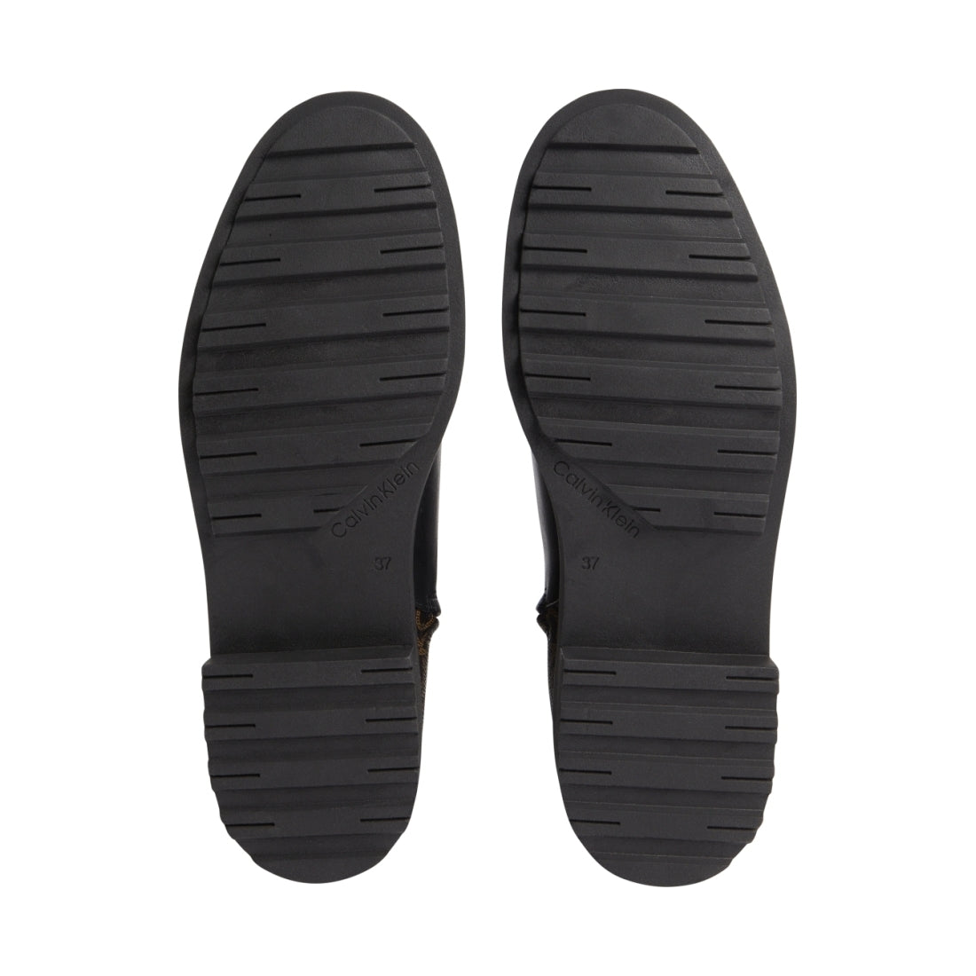 Calvin Klein womens Black Brown Mono cleat ankle boot-mono mix | Vilbury London