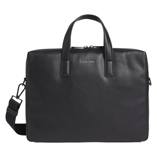 Calvin Klein mens Black ck must laptop bag | Vilbury London
