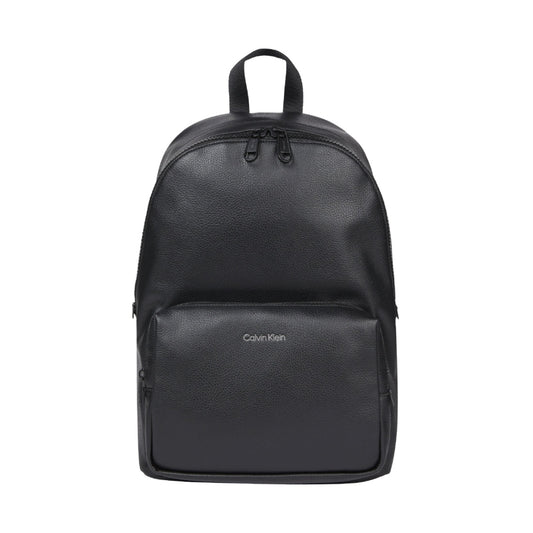 Calvin Klein Mens Ck Black must campus bp backpack | Vilbury London