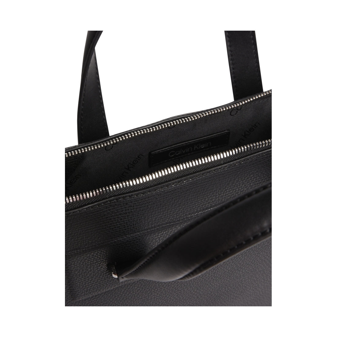 Calvin Klein mens Black minimalism slim laptop bag | Vilbury London