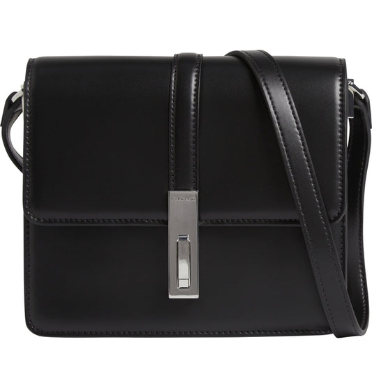 Calvin Klein womens Black archive hardware shoulder bag | Vilbury London