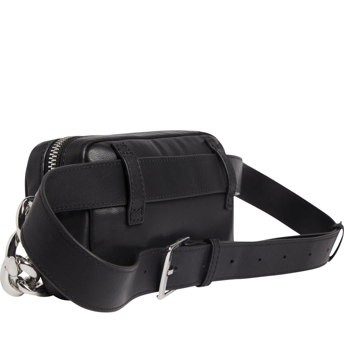 Calvin Klein womens Black puffed waistbag | Vilbury London