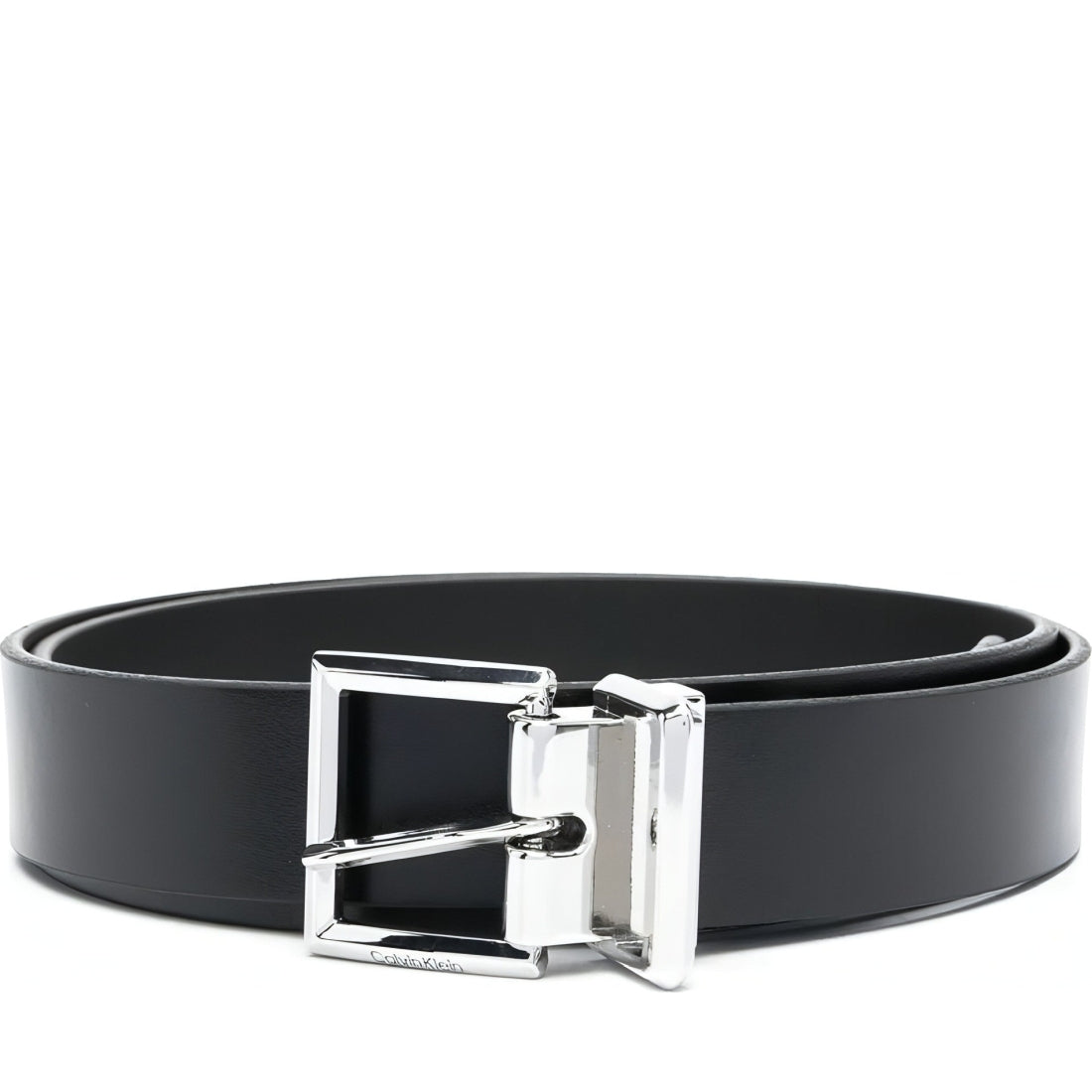 Calvin Klein womens black archival chain sqr belt 25mm | Vilbury London