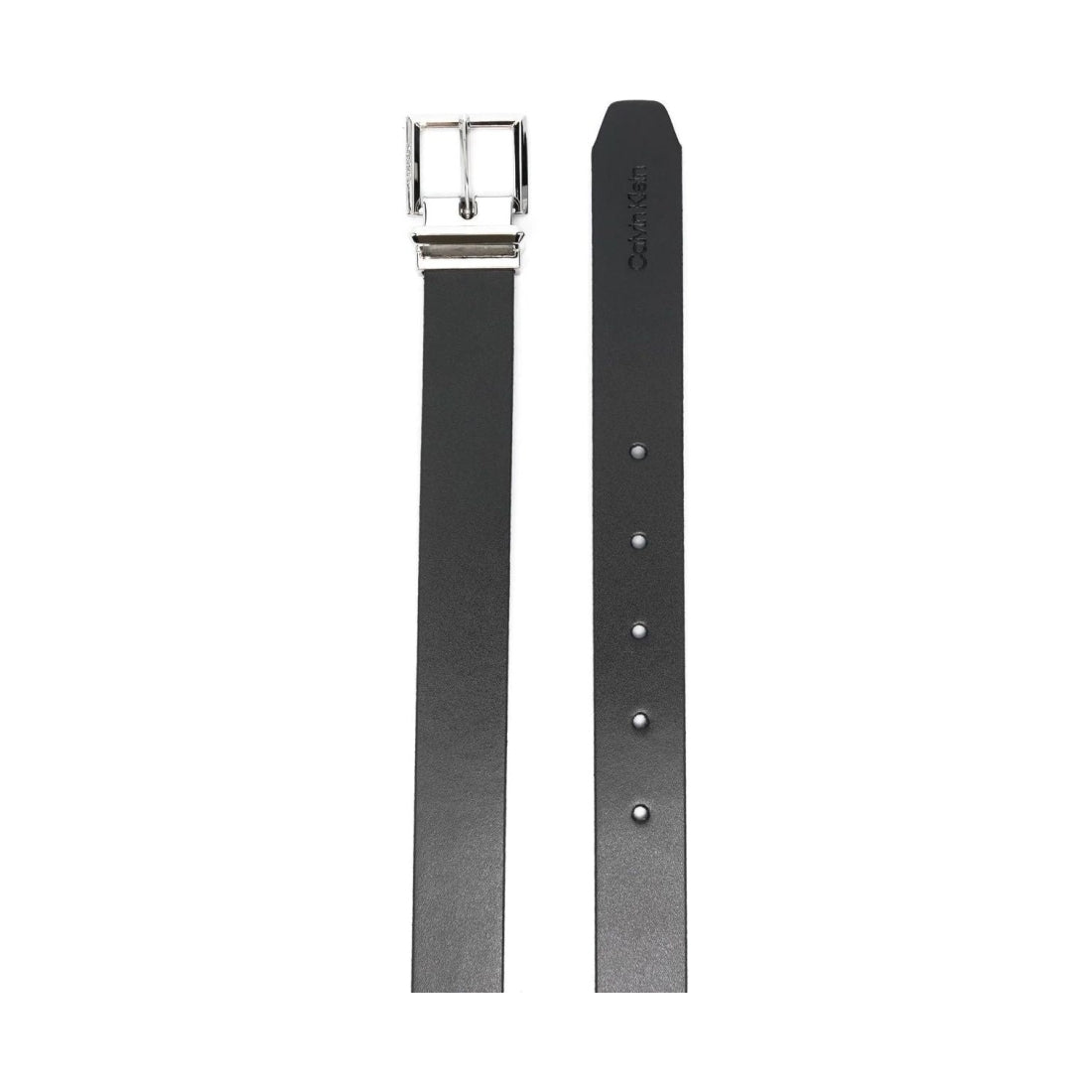 Calvin Klein womens black archival chain sqr belt 25mm | Vilbury London