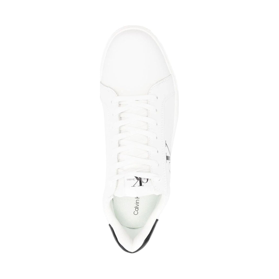 Calvin Klein Jeans mens white, black chunky cupsole sport shoe | Vilbury London