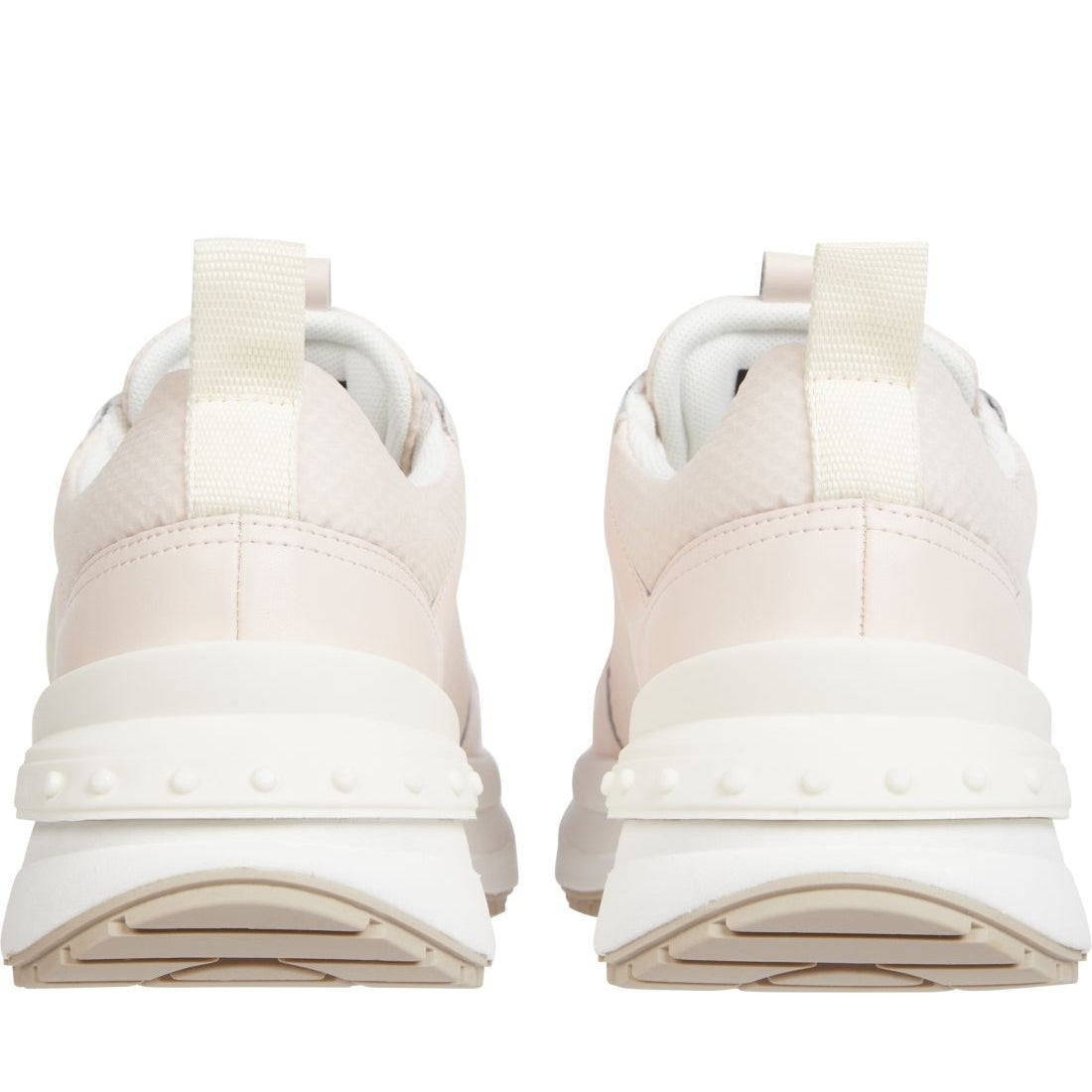 Calvin Klein Jeans womens peach blush, creamy chunky frosted sport shoe | Vilbury London