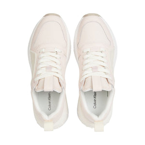 Calvin Klein Jeans womens peach blush, creamy chunky frosted sport shoe | Vilbury London