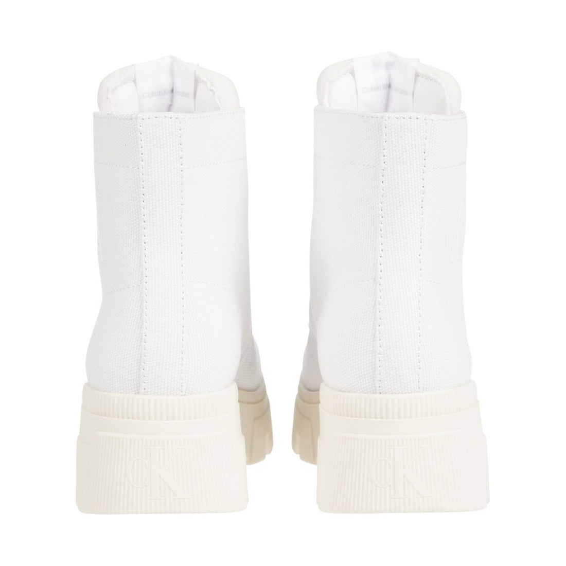 Calvin Klein Jeans womens white chunky boot | Vilbury London