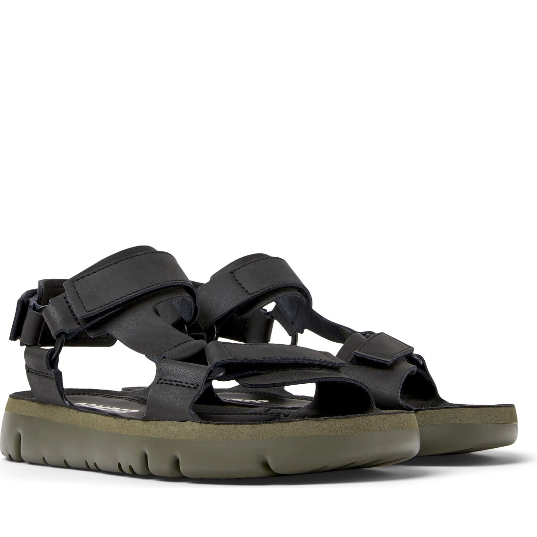 CAMPER mens black oruga sandals | Vilbury London