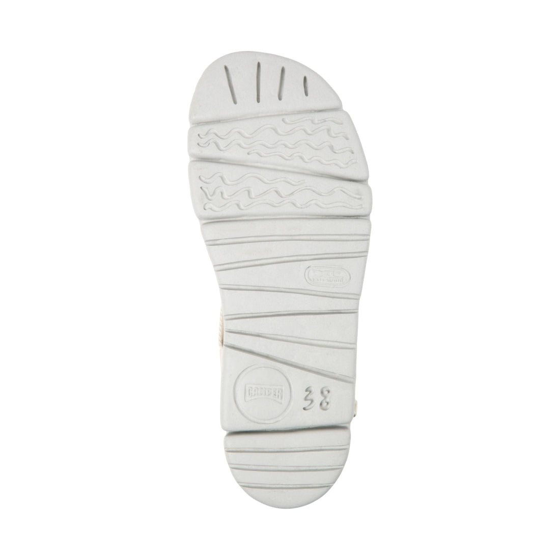 CAMPER womens white natural oruga up sandals | Vilbury London