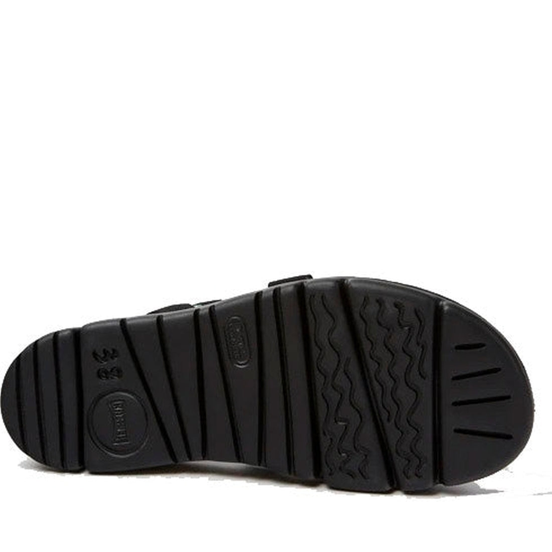 Camper Womens black casual open sandals | Vilbury London