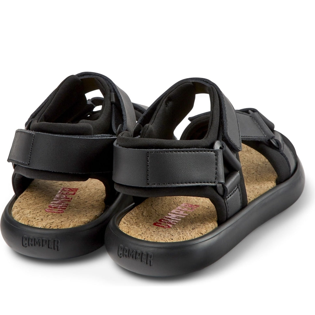 CAMPER womens black casual open sandals | Vilbury London