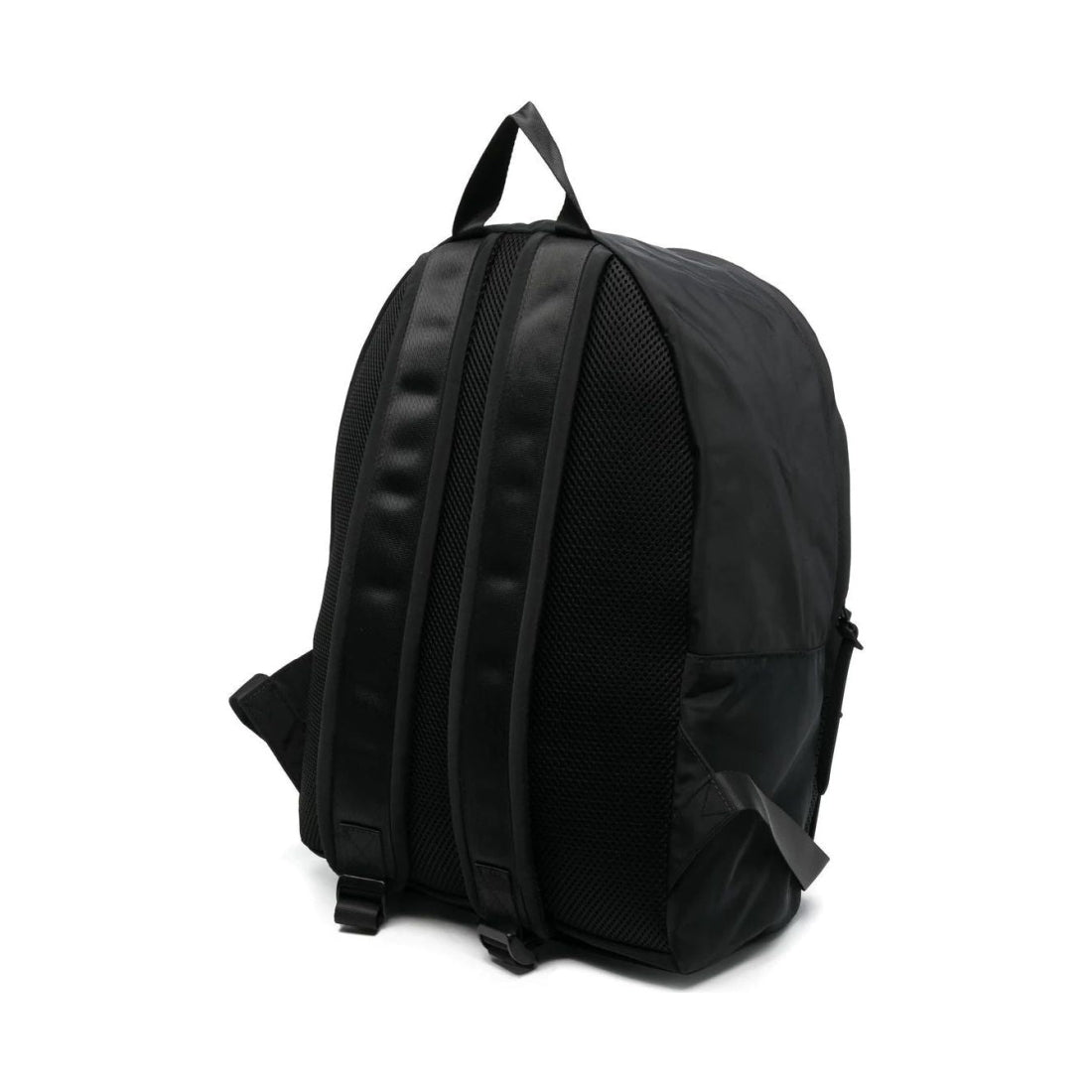 EA7 unisex adults black, white logo casual backpack | Vilbury London