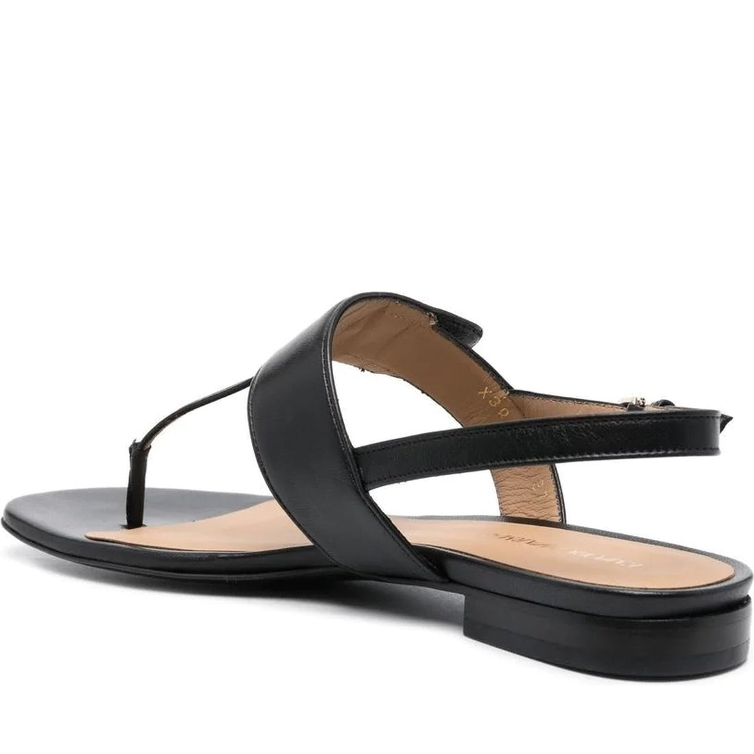 Emporio Armani womens nero casual sandal | Vilbury London