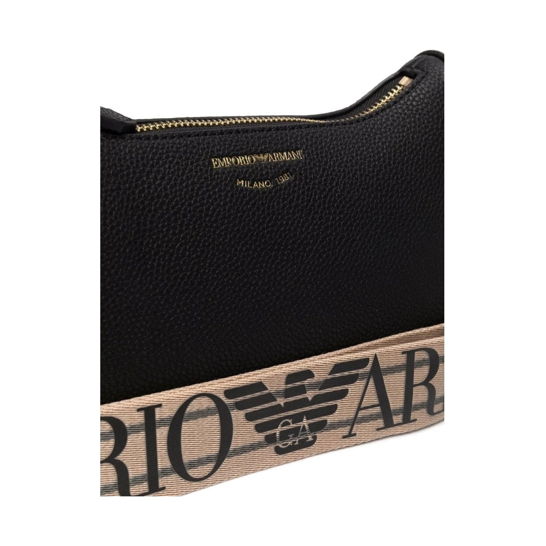 Emporio Armani womens nero, silver mini bag | Vilbury London