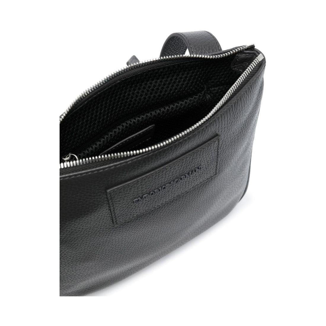 Emporio Armani mens magnet grey casual messenger bag | Vilbury London