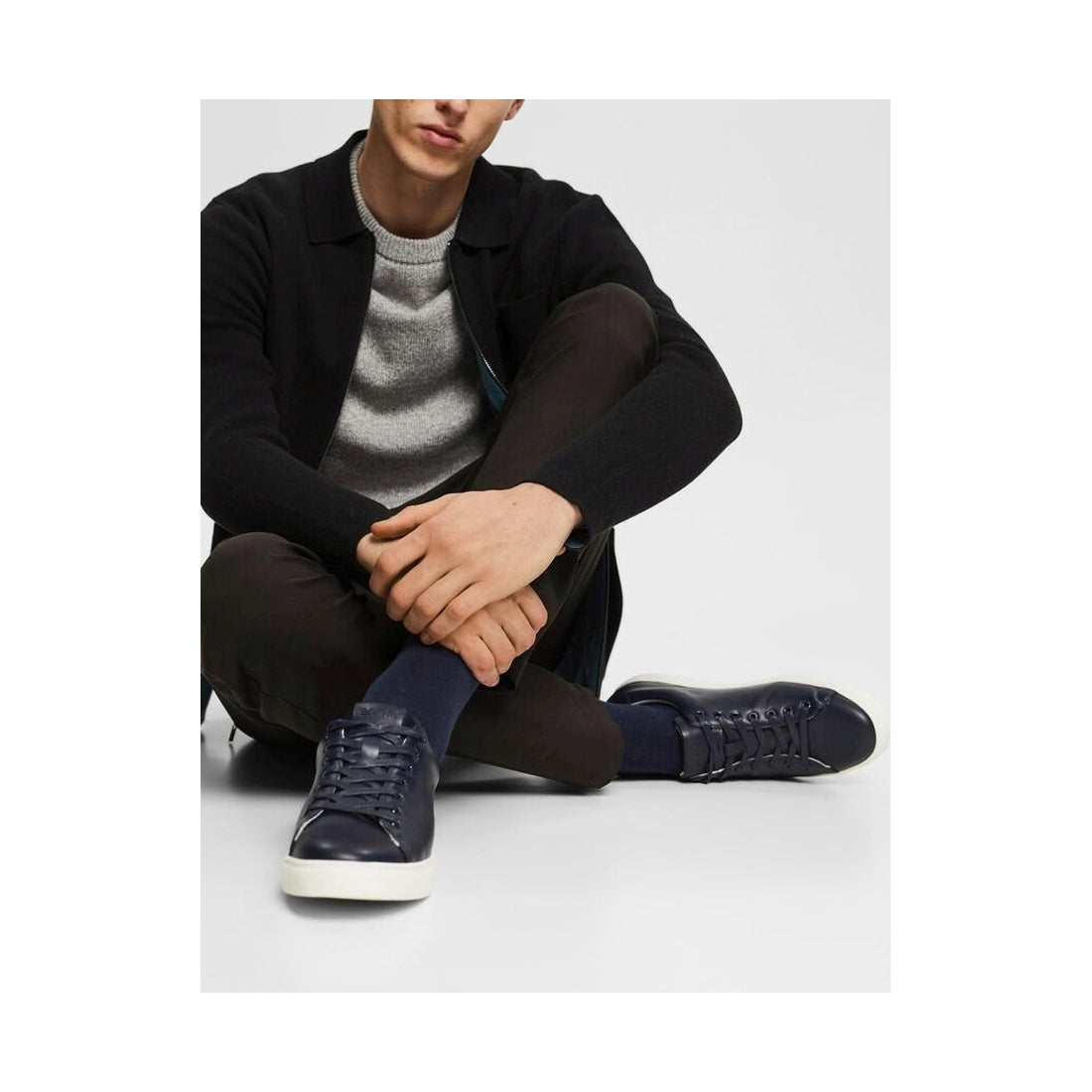 Esprit Mens blue casual closed shoes | Vilbury London